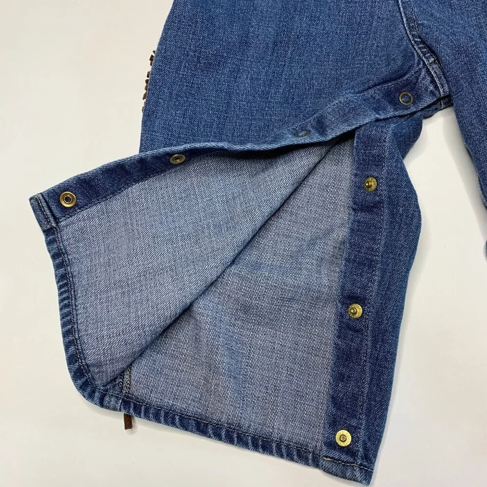 Oshkosh B'gosh Vestbak Size 24M Pants Overalls Cowboy Western Style Denim Jeans - Picture 9 of 12